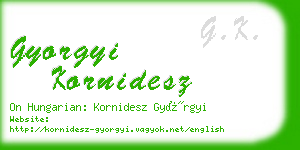 gyorgyi kornidesz business card